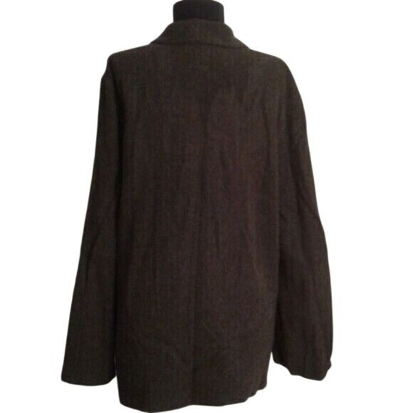 J Jill Size 12 Womens Blazer Jacket Wool Spandex Gray - Picture 3 of 7